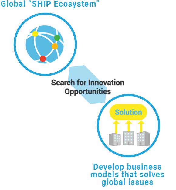 Global networks Search for Innovation Opportunities  Build a problem-solving business model